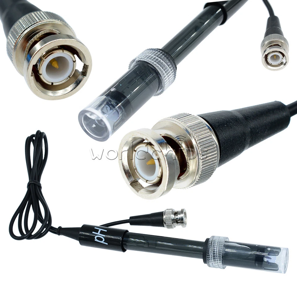 Conector BNC Electrodo Sonda de PH Sensor para Acuario Laboratorio Controlador de PH Medidor Nuevo Foto 2 de 4