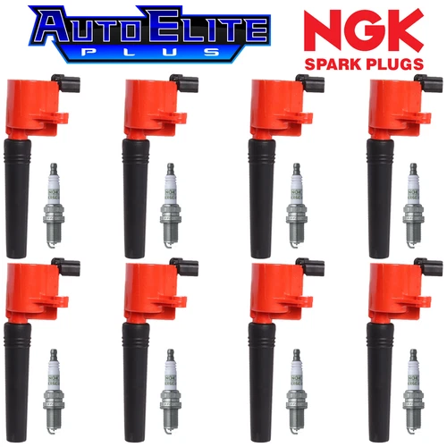 8pcs Ignition Coil & 8X NGK Platinum Spark Plug for 02-05 Ford Thunderbird 3.9L