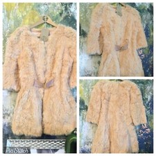 GIACCA DONNA TAGLIA S VERA PELLICCIA VINTAGE UNICA INDOSSATA SU PELLICOLA OTTIME CONDIZIONI INC UK PP OTTIME CONDIZIONI
