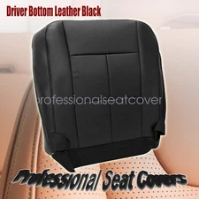 Front Driver Bottom Blk Leather Seat Cover For Lincoln Navigator 2007 2008-2014