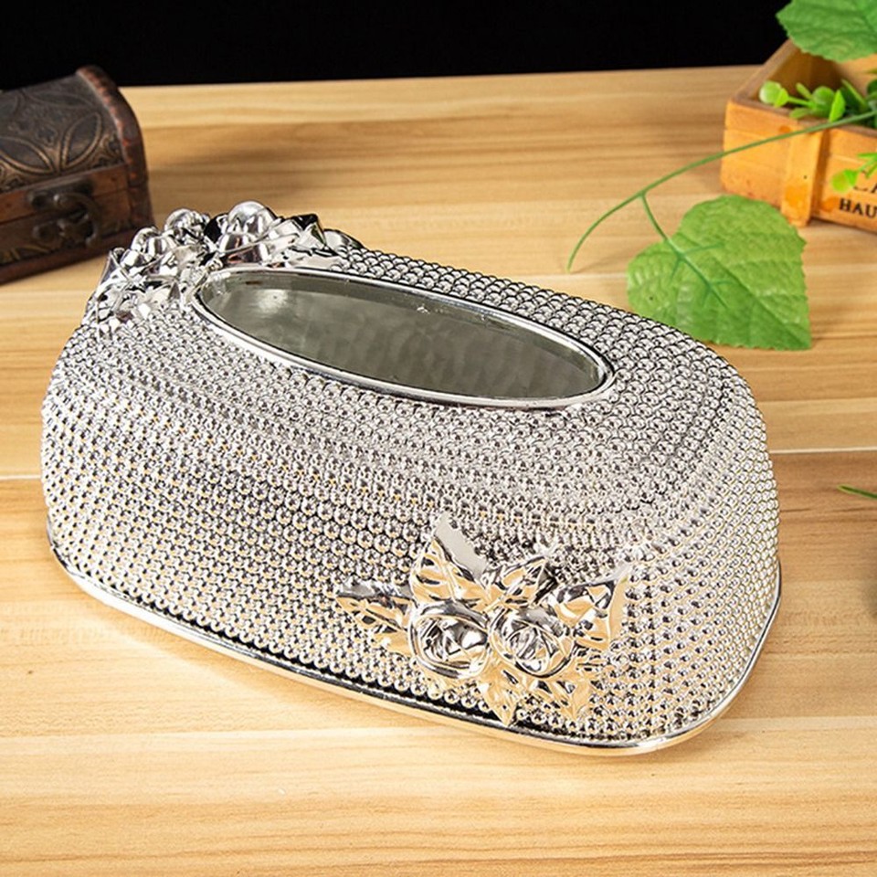 Luxurious Rose Tissue Box Tissue Box Cover Tissue Storage Boxs Napkin