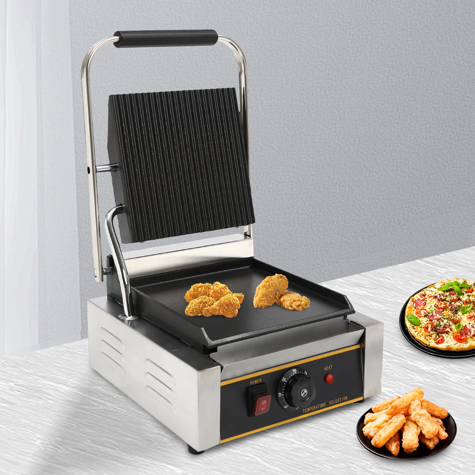 1800W Electric Stainless Steel Sandwich Maker Sandwich Machine Pannini Maker
Opens in a new window o