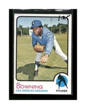 1973 Topps Baseball Card Al Downing Los Angeles Dodgers #324