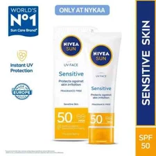 NIVEA Sun Sensitive Skin SPF 50 Sunscreen 50ml