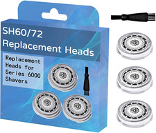 SH60/72 Replacement Heads Compatible with Philipss Norelco Shaver for S6810, For
