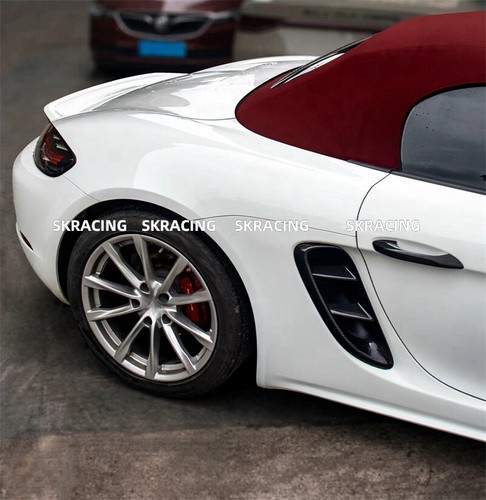 Cubierta de ventilación de aire para guardabarros laterales de fibra de carbono seca para Porsche 718 982 Boxster Cayman - Imagen 13 de 18