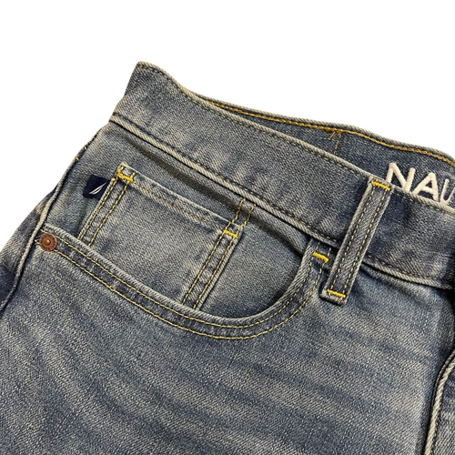 Neu mit Etikett Nautica Vintage gerade Passform Stretch Denim Herrenjeans 5 Farben alle Größen - Bild 32 von 75