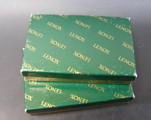 Vintage Lenox Porzellan Namensschilder, MIB 2 Sets, 8 Plaketten - Bild 2 von 5