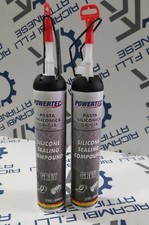 2X SILICONE PROFESSIONALE GRIGIO POWERTEC PER ALTE TEMPERATURE PER COPPE OLIO