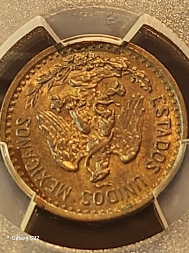 1906-Mo 1 Centavo Mexico - Genuine UNC Detail RB - NARROW DATE - Picture 5 of 7