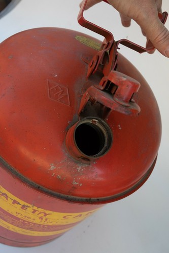Eagle 5 Gallon Red Gasoline Petrol Safety Can (SHD1) UI-50-S Type 1 24 Gauge VTG - Picture 7 of 11