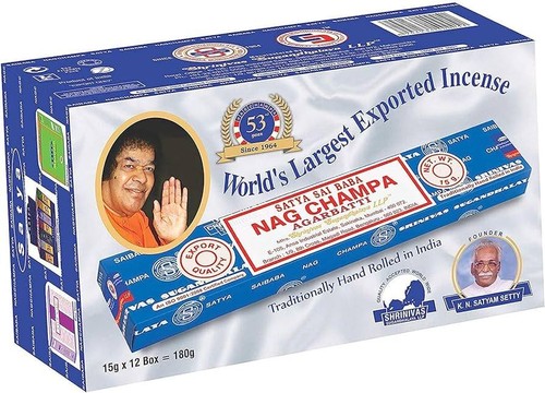 Nag Champa Satya Incense Sticks Natural Meditation Home Yoga Aroma Fragrance Sce - Picture 20 of 35