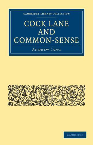 Cock Lane and Common-Sense Lang Paperback Cambridge University Press