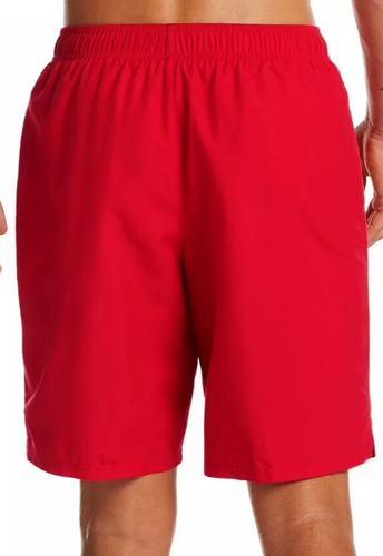Nike Men's Essentials Solid Lap 9" Volley Swim Shorts - University Red - M - Picture 2 of 4