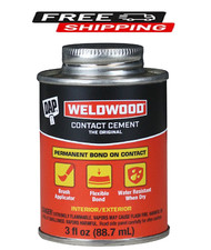 DAP Weldwood Contact Cement, 3 oz Clear Neoprene Rubber Adhesive