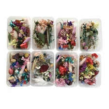 Natural Dried Flower Kit Pressed Artwork Handcrafts Leaves Scented Candle Making
