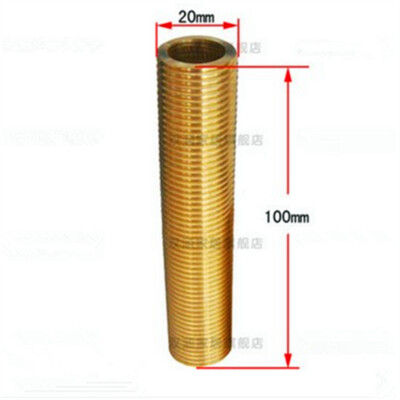 1 Pc 1/2'' 100mm Connection straight Male Pipe Brass Adapter Coupler #A6-40