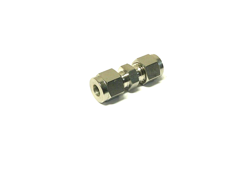 Stainless Steel Tube Fitting, Union, 1/4" Tube OD Instrumentation HSME AU-4-SS - Picture 2 of 3