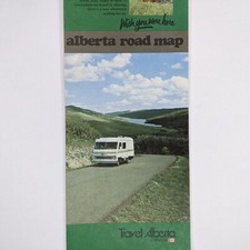 1983 Alberta, Canada Road Map Official Travel Map Highway Triple E Edmonton 8G