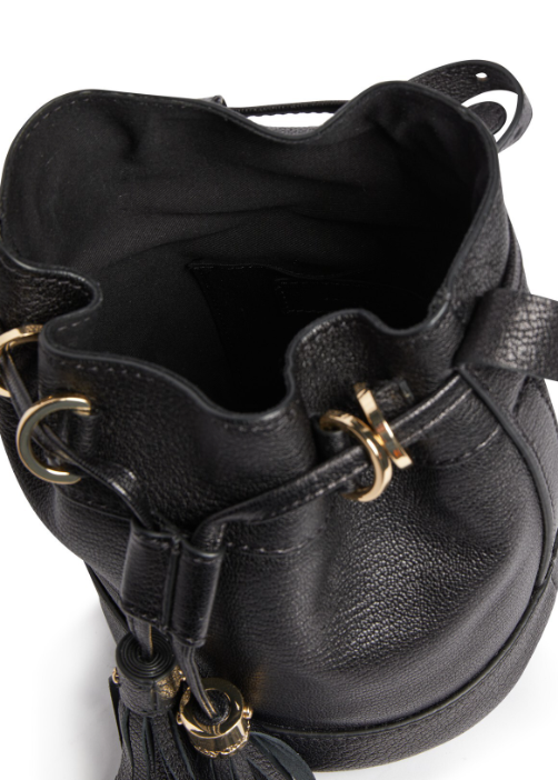 NEW See by Chloé Vicki Leather Bucket Bag BLACK | eBay