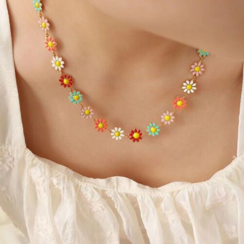 Lovely Short Choker Colorful Clavicular Chain Fashion Necklace Chain - Bild 1 von 12