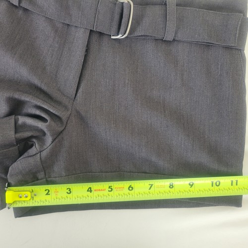 Forever 21 XXI Shorts Womens Small Gray Low Rise Belted Cuffed Hem - Picture 5 of 13