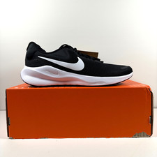 Nike Revolution 7 Shoes Mens 10.5 Black White FB2207-001 - NO LID