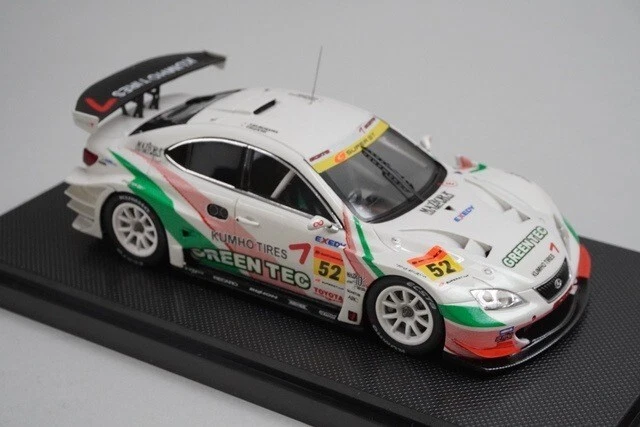1:43 EBBRO 44066 Lexus Greentech Kumho IS350 Super GT300 2008 #52 model car - Image 3 of 4