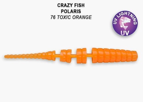 CRAZY FISH POLARIS 1.8" Soft Eatable Lures UV Lightning 8pcs Java Stick - Picture 27 of 31