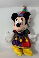 Tokyo Disneyland Minnie Mouse Court Jester Plush 15 Year Anniversary 1998 New