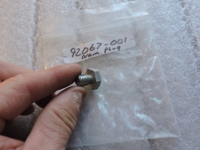Kawasaki NOS NEW 92067-001 Oil Drain Plug Z1 KZ H1 H2 S1 S2 S3 A7