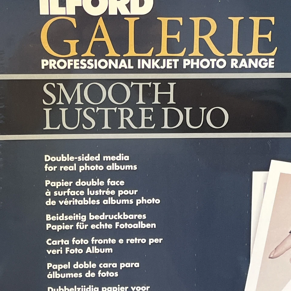 ILFORD GALERIE 12 x 12 Professional Inkjet Photo Range Smooth Lustre DUO 25 Pcs - Image 2 of 4