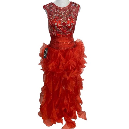 faviana mermaid prom dress Strapless Sequin Mermaid Dress With Colorful Floral Design