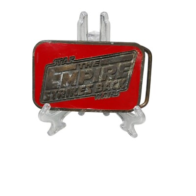 Vintage Empire Strikes Back Lee Co. 1980 20th Century Fox Rare Red Belt Buckle Vintage Empire Strikes Back Lee Co. 1980 20th Century Fox  main image 3