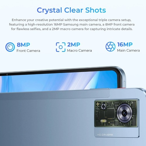 Global Version Oukitel OT5S 4G Tablet 12 inch 2.4K Screen 8250mAh 16MP Octa Core - Picture 11 of 15