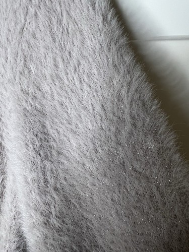 Ellen Tracy Cashmere Sweater Sz Med Light Gray Color - Picture 5 of 7