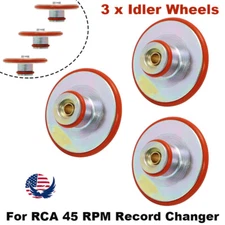 Set of 3 Idler wheel For RCA 45 RPM Record Changer RP-168 /190 Changer Mechanism