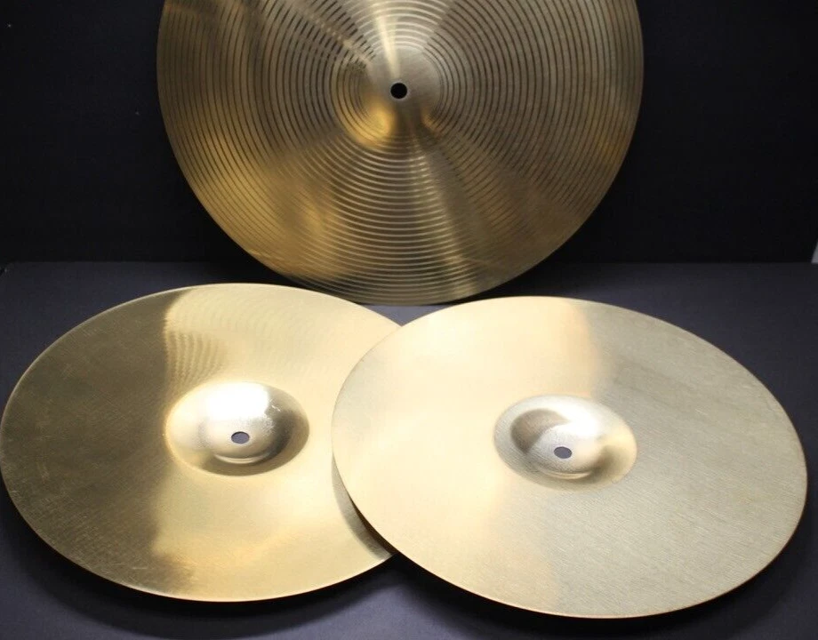 Juego de platillos LUDWIG BACKBEAT - 14" Hi Hats, 16" Crash NUEVO. #R5008 Foto 4 de 4