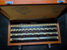 Mitutoyo 516-958-26 Metric Gauge Block Rectangular Steel Set, 47, grade 0