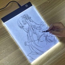 A4 LED Drawing Copy Board Tracing Light Box Ultra-thin Pad Painting Tracing UK