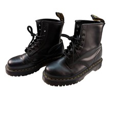 Dr Martens 939 Ben Boot Leather Lug Sole Mens 7 Womens 8 Black Combat Boots