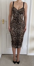 Dolce Gabbana Leopard Stretch Dress; Perfect Condition! IT40