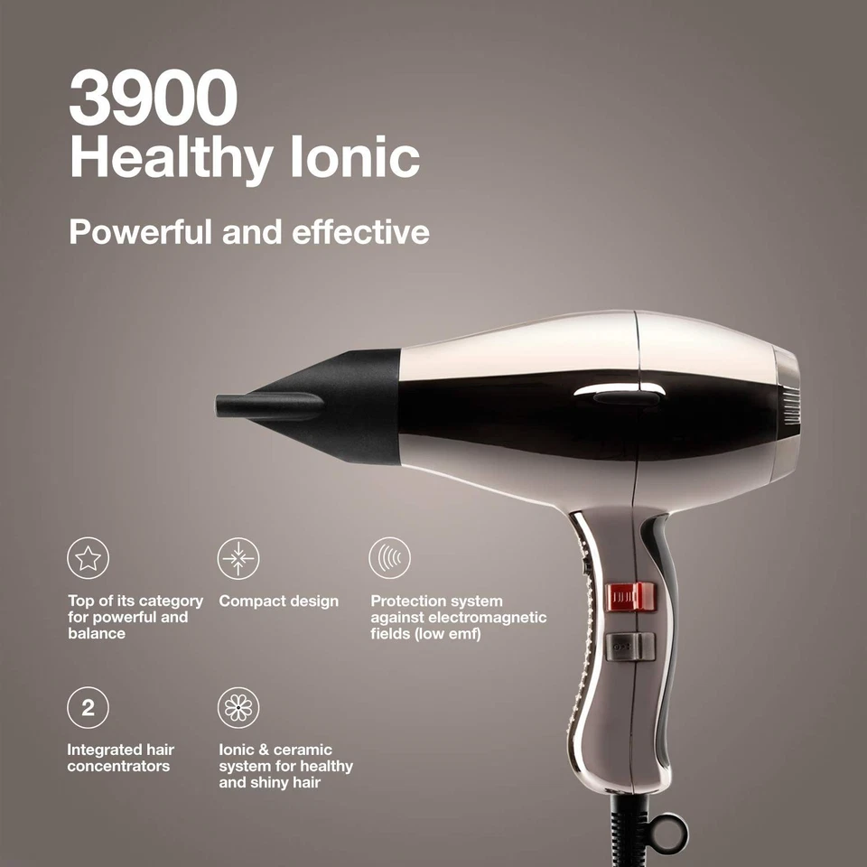 Nuevo secador de pelo profesional Elchim 3900 Healthy Ionic Titanium, salón u hogar Foto 2 de 4