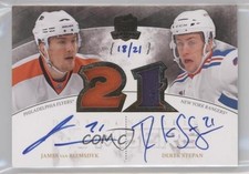 2010 The Cup 18/21 James van Riemsdyk Derek Stepan #DHN-DJ Dual Patch Auto 7i6