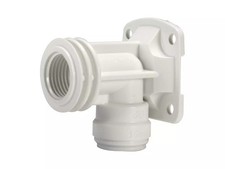 John Guest Speedfit Plastic Back Plate Elbow 15 X 1/2" - Quick Install Fitting
