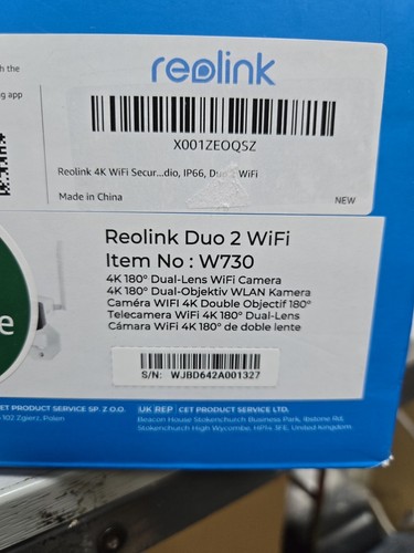 Reolink Duo 2 4K Wi-Fi Dual-Lens Security Camera, W730 IP66 - Picture 5 of 6