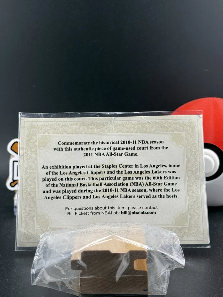 Juego All Star de la NBA All 2011 auténtico usado en el juego pieza de cancha Kobe Bryant MVP (CB) Foto 3 de 3