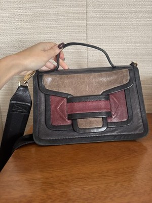 Pierre Hardy Alpha Mixed Leather Crossbody Handbag