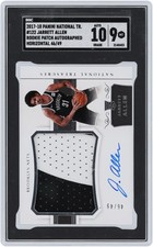 Autographed Jarrett Allen Nets Basketball Slabbed Rookie Card Item#14025548 COA