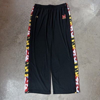 2014 Under Armour Maryland Terrapins Tearaway Warmup Basketball Team Pants XL